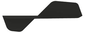 Mensola da Parete in acciaio sagomato verniciato a polvere FLAP 800 Ali Di Farfalla Dimensioni 80x24xh31 cm colore Nero