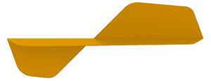 Mensola da Parete in acciaio sagomato verniciato a polvere FLAP 800 Ali Di Farfalla Dimensioni 80x24xh31 cm colore Giallo Maya