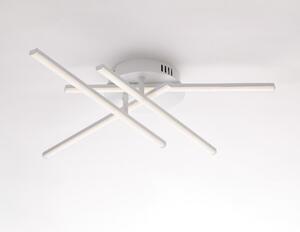 Plafoniera Mikado � 65 x H.10 cm, Bianco, Metallo e Alluminio Laccato, LED 40W 3500 Lumen 4000K