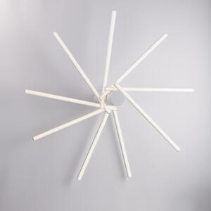 Plafoniera Mikado � 45xH.15 cm, Bianco, Metallo e Alluminio Laccato, LED Integrato 50W 4500 Lumen 4000K