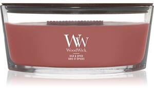Woodwick Silk & Spice candela profumata con stoppino in legno 453.6 g