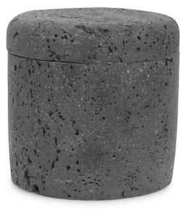 Organizer da bagno grigio scuro in poliresina per dischetti di cotone Suds – S|P Collection