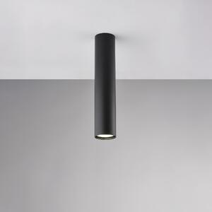 Plafoniera Dag �8xH30 cm, Nero, in Ferro Laccato, Illuminazione 1 X GU10 - 35 Watt Max