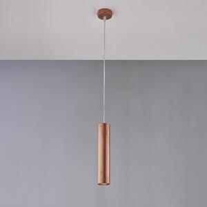Sospensione Dag H.30 - MAX 100 - �8 cm, Nero con Decorazione Rame Antico, Ferro Laccato, 1 X GU10 - 35 Watt Max