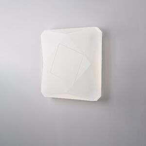 Plafoniera Sendy Q �42xH7 cm, Bianco, Acrilico con LED Integrato CCT 72W 6500 Lumen e Telecomando