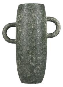 Vaso verde in ceramica (altezza totale 30 cm) Bullet – S|P Collection