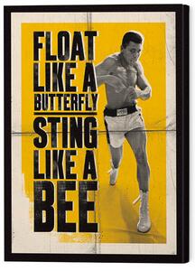 Quadro su tela Muhammad Ali - Float Like a Butterfly