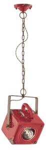 Sospensione da interno a in Ferro e materiale Ceramico URBAN RETRO' dimensione 23x16x h 95 cm peso 3,10 kg - Attacco Lampada E 27 Vintage Rosso