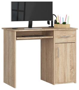 Scrivania ad angolo DÄB SONOMA con ripiano laminato e spazio di archiviazione 90 cm