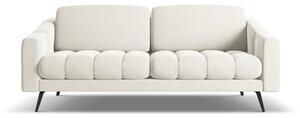 Divano bianco con rivestimento in velluto 202 cm Nalu – Makamii