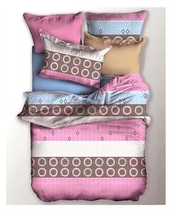 Biancheria da letto matrimoniale estesa rosa in microfibra 220x200 cm Morgen - AmeliaHome