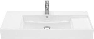 Roca Inspira - Lavabo 1000x490 mm, con sfioratore, foro per rubinetto, bianco A32752A000
