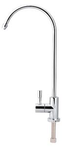 Rubinetto per cucina, attacco 1/4'' - Miscelatore cromato con collo di cigno - Zerodis540ft2ceab