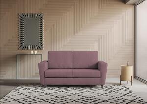 Divano Yasel 2 posti due sedute da 60cm misure esterne 172x85x h 85cm rivestimento completamente sfoderabile colore Prugna