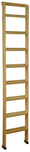 Scala da Appoggio UP 8 gradini Lunghezza 2 Mt in Faggio Massello Dimensioni 45x9x h203 cm Peso 6 Kg colore legno Naturale