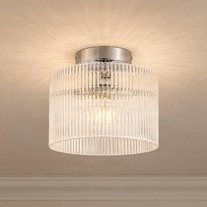 Plafoniera soffitto Meritt Lucande, dimmerabile, Chiaro / Trasparente, Soggiorno / Sala da pranzo, Vetro, Moderno, Plafoniera