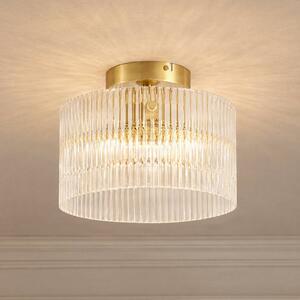 Plafoniera soffitto Meritt Lucande, dimmerabile, Chiaro / Trasparente, Soggiorno / Sala da pranzo, Vetro, Moderno, Plafoniera