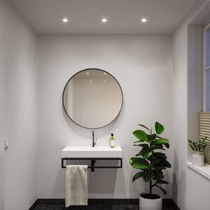 Paulmann Lampada a incasso NOVA, cromata, Ø 9 cm, orientabile, dimmerabile 840, Cromo / Argento, Bagno, Alluminio, Moderno, Plafoniera