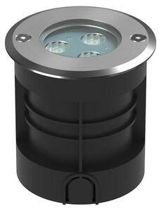 NANO SIGMA 3 Faretto LED da incasso a pavimento 3W 3000K Fascio 30 gradi IP65 IK05 Acciaio Inox 304 finitura Argento - Beneito & Faure