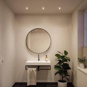 Paulmann Lampada a incasso NOVA in ferro, Ø 9 cm, orientabile, 827, dimmerabile NOVA,, Alluminio / Grigio / Zincato, Bagno, Alluminio, Moderno, Plafoniera