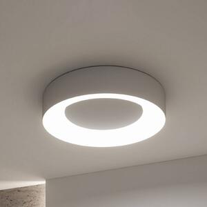 Paulmann Plafoniera LED Smart Casca, alluminio, Ø 40 cm, RGBW, IP44 dimmerabile, Alluminio / Grigio / Zincato, Soggiorno / Sala da pranzo, Metallo, Moderno, Plafoniera
