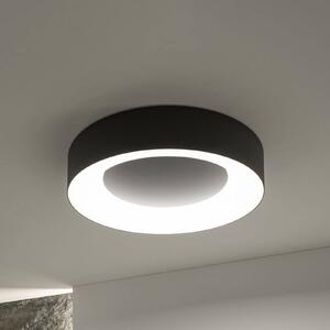 Paulmann Plafoniera LED Smart Casca, nera, Ø 40 cm, RGBW, IP44 dimmerabile, Nero, Soggiorno / Sala da pranzo, Metallo, Moderno, Plafoniera