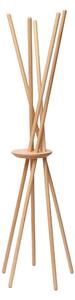 Appendiabiti da terra in Legno con portaoggetti vuotatasche 53x48xh172 cm STECCO in legno colore naturale