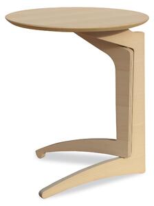 Tavolinetto richiudibile da letto e da salotto FOLD ME Altezza 63 cm in Betulla Fillandese, Dimensioni 53x h 63 cm colore legno naturale