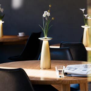 SIGOR Lampada da tavolo ricaricabile a LED + vaso "Nuflair" 2,2W 820 (bianco caldo) + 827 (tono caldo-extra) oro dimmerabile