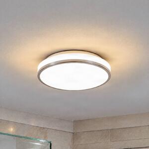 Plafoniera Lyss Lindby, Bianco / Opale, Bagno, Vetro, Moderno, Plafoniera