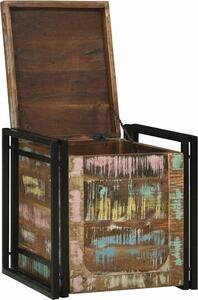 VidaXL Scatola portaoggetti 50 x 50 x 50 cm Legno massiccio riciclato