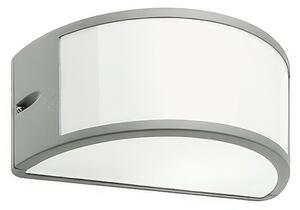 Applique in pressofusioni di alluminio UMBEAPERTA Dimensione 25x13,2xh 12 cm Altezza max lampada 145mm Struttura in pressofusione di alluminio colore alluminio