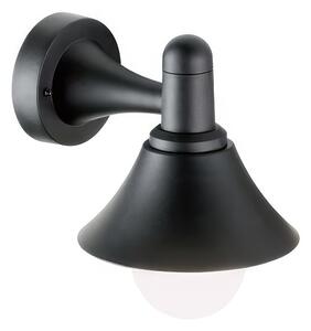 Applique in termoplastico SODA APPLIQUE IN BASSO MINI E27 Dimensioni 18x23,5xh 23,5 cm Diffusore in termoplastico opalino colore NERO
