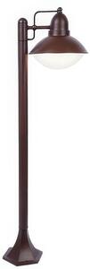 PALETTO ITACA in alluminio pressofuso di alta qualit� Dimensioni 17x22,5x h 100 cm E27 colore CORTEN