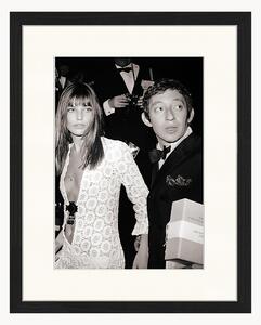 Fotografia incorniciata Serge Gainsbourg & Jane Birkin