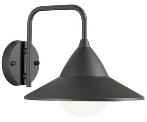 Applique in alluminio e metallo YUKON APPLIQUE IN BASSO 20W LED CCT3 Dimensioni 34,4x27xh 25,5 cm Diffusore in termoplastico opalino colore GRAFITE