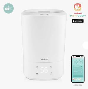 MINILAND Umidificatore a Vapore con WiFi Capacit 5,5 litri Timer colore Bianco - Humitop Connect