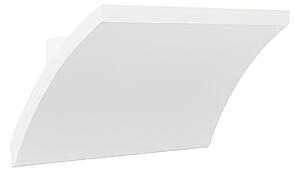 Applique in alluminio pressofuso Finitura goffrata TESLA APPLIQUE SINGOLA Dimensioni 20x8xh 8,5 cm 6W LED 3000K colore BIANCO