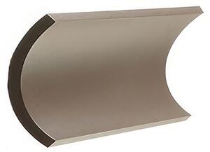Applique in alluminio pressofuso Finitura goffrata TESLA APPLIQUE SINGOLA BIG Dimensioni 20x5,7xh 12 cm 6W LED 3000K colore CAFFE'