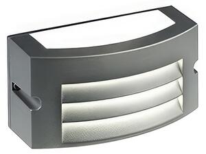 Applique in alluminio pressofuso KOBE APPLIQUE Dimensioni 22x10xh 10 cm ALETTE 10W LED 3000K colore GRAFITE