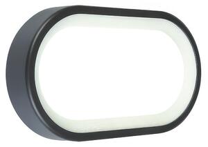 Plafoniera in termoplastico ORION PLAFONIERA OVALE 18W LED 4000K Dimensioni 31x6,4xh 17,5cm Diffusore in termoplastico opalino colore GRAFITE