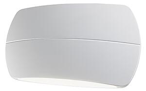 Applique in alluminio pressofuso PILLOW APPLIQUE DOPPIA Dimensioni 20x11xh 5,3 cm 5W 5W LED 3000K Diffusore in termoplastico opalino colore BIANCO