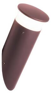 Applique in alluminio pressofuso KEP APPLIQUE TAGLIATA 9W LED 4000K Dimensioni 10,7xh 27,5 cm Diffusore in termoplastico opalino colore CAFFE'