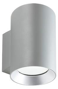 Lampada da parete in alluminio pressofuso SHOW APPLIQUE MONO 10W LED 4000K Dimensioni �11x17,5 cm Diffusori in vetro trasparente colore ALLUMINIO