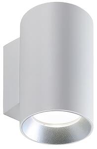 Lampada da parete in alluminio pressofuso SHOW APPLIQUE MONO 20W LED 4000K Dimensioni �14,4xh22,6 cm Diffusori in vetro trasparente colore BIANCO