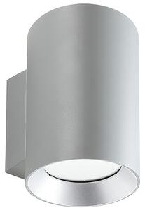 Lampada da parete in alluminio pressofuso SHOW APPLIQUE DOPPIA 20W 20W LED 4000K Dimensioni �14,4xh22,6 cm Diffusori in vetro trasparente colore ALLUMINIO