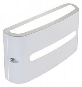 Applique in alluminio pressofuso POST APPLIQUE FESSURA 10W LED 4000K Dimensioni 22x6,4xh 10,8 cm Diffusore in termoplastico opalin colore BIANCO