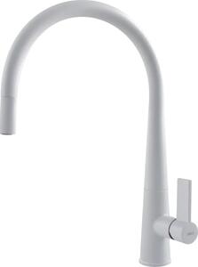 ELLECI Rubinetto Cucina Miscelatore con Doccetta Estraibile Monocomando Girevole colore Bianco - MGKATP68 Athena Plus