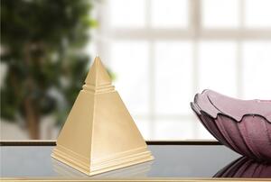 Statua decorazione a forma di piramide PIRAMID GOLD Dimensioni 11,5x11,5xh 15 cm- colore dorato