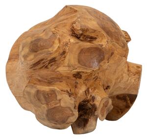 Sfera in teak riciclato, realizzata a mano, realizzato a mano Dimensioni � 40 CM - 11 kg Colore legno con venature